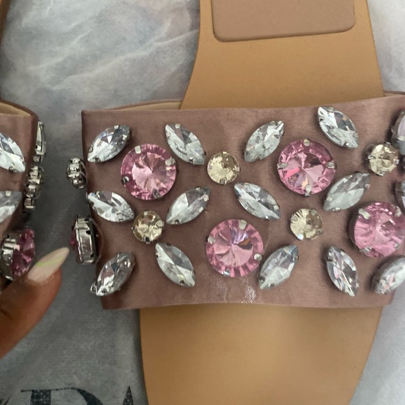 Zara flat rhinestone sandals - Picture 2 of 3